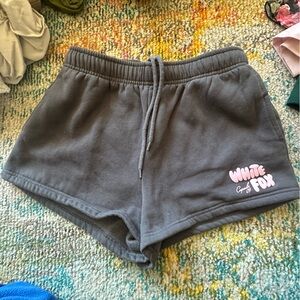 White fox sweat shorts Size small